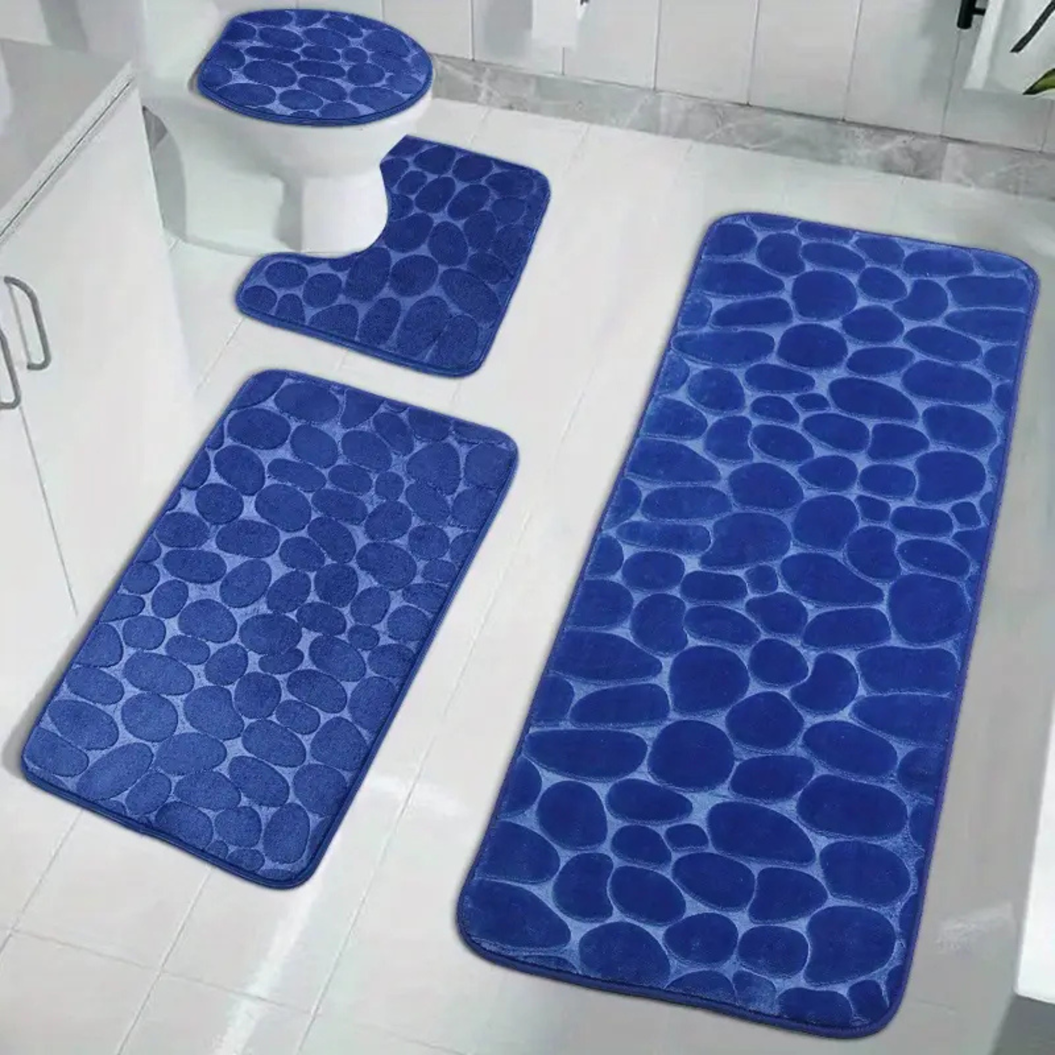 Set 4 Covorașe de Baie Antiderapante