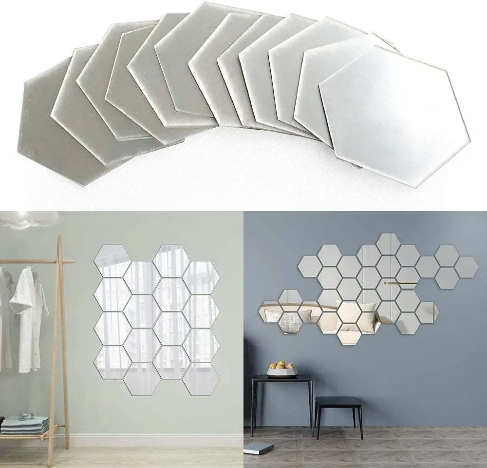 Set 20 Oglinzi Acrilice Autoadezive Decorative