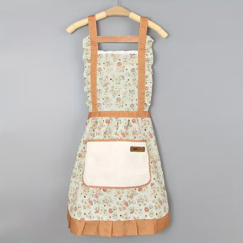 Sort floral cu dantela, Verde