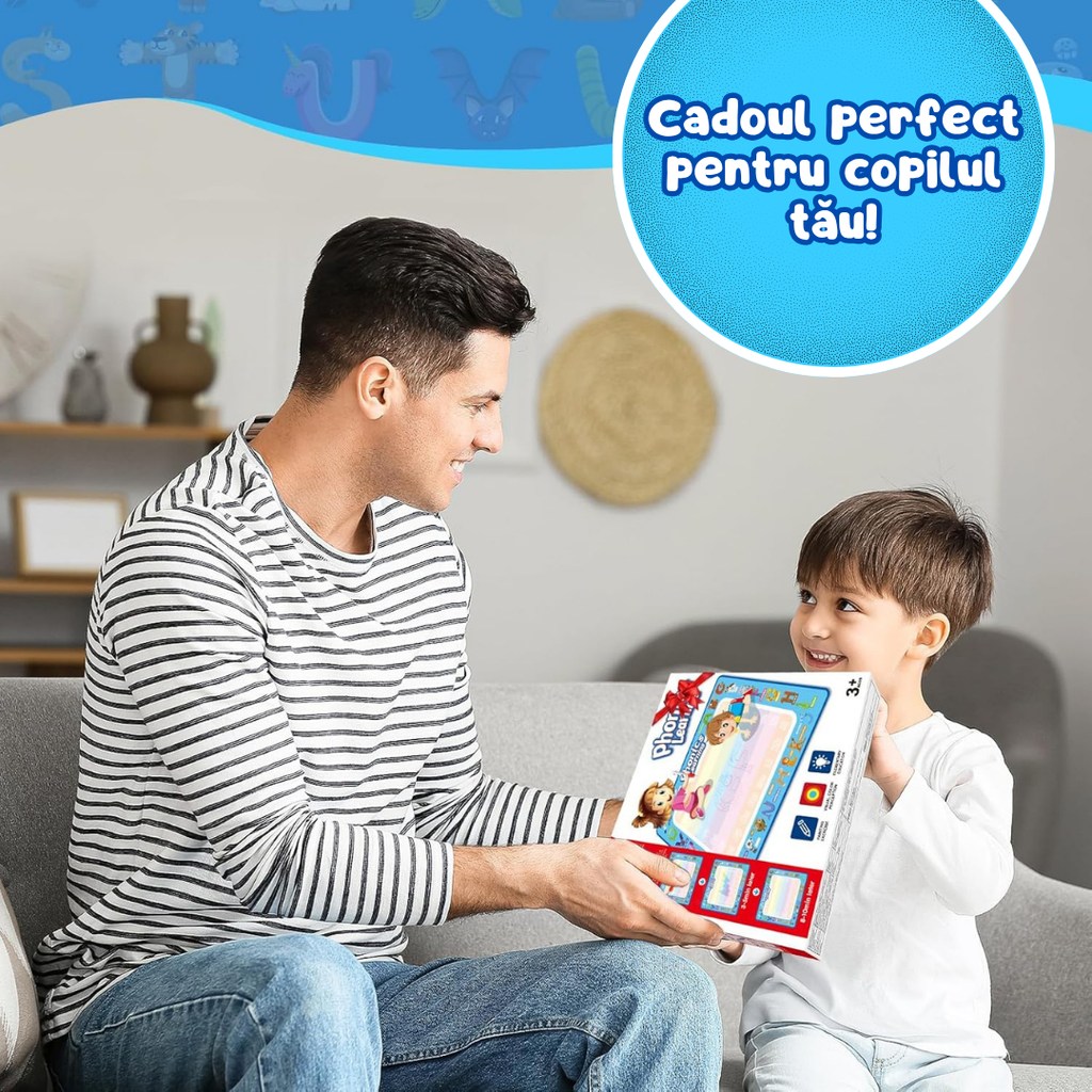 Covoraș Magic™ – Set pentru Desen Fără Murdărie cu Apă + 3 Markere Cadou