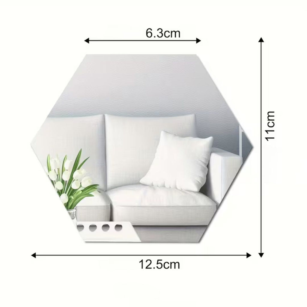 Set 20 Oglinzi Acrilice Autoadezive Decorative
