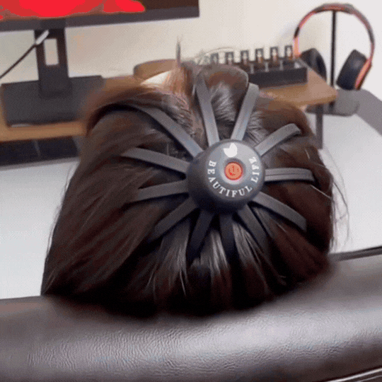 Aparat Electric de Masaj pentru Scalp cu Gheare de Caracatiță, Reîncărcabil USB, cu 3 Viteze Reglabile, Portabil și cu Vibrații