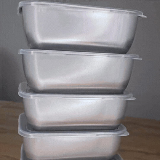 Set 6 Caserole din Inox