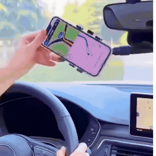 Suport Auto pentru Telefon Rotativ 360° și Retractabil