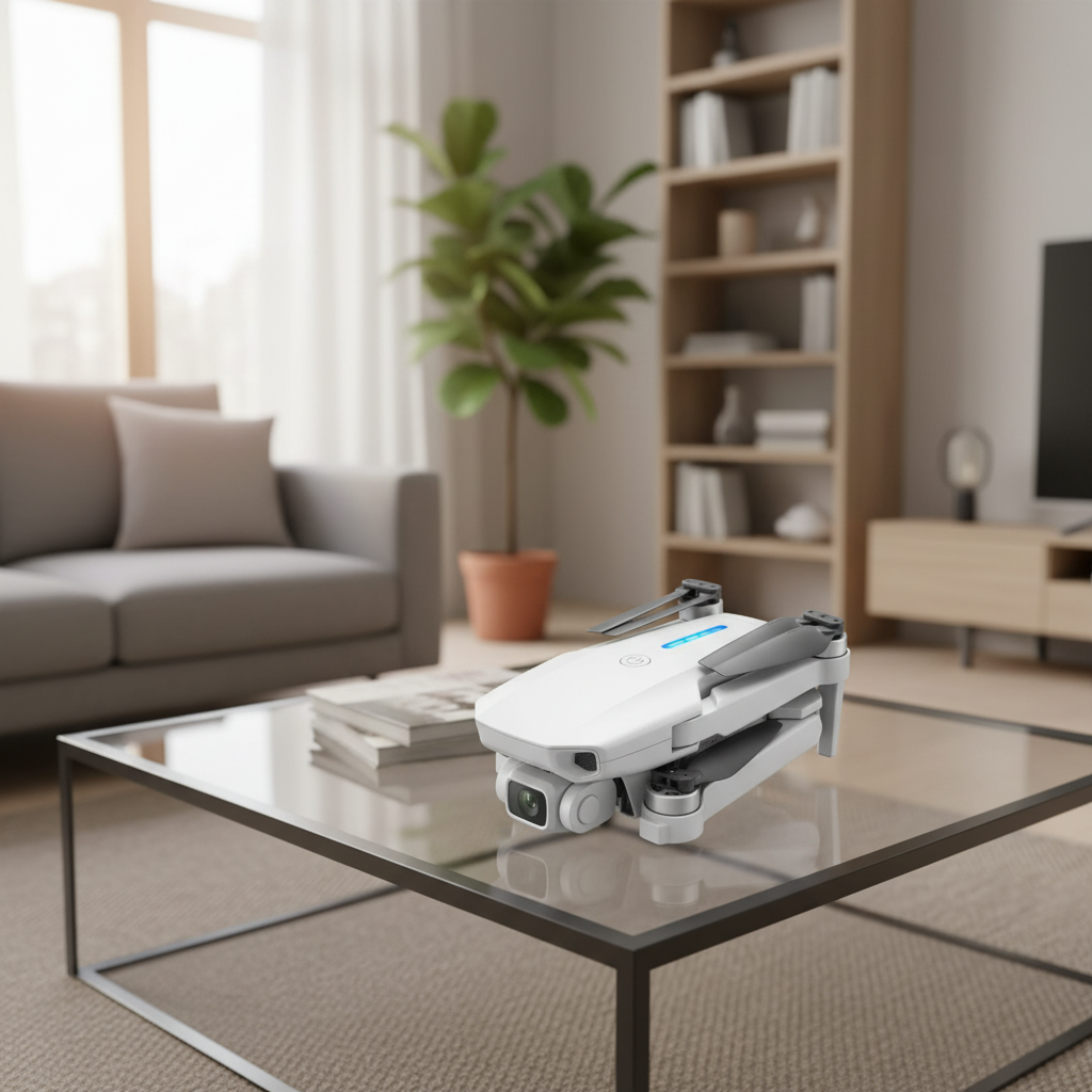 Drona profesională 4K HD Camera duala, WiFi, brate pliabile si transmisie live pe telefon, model E88 Pro, gri