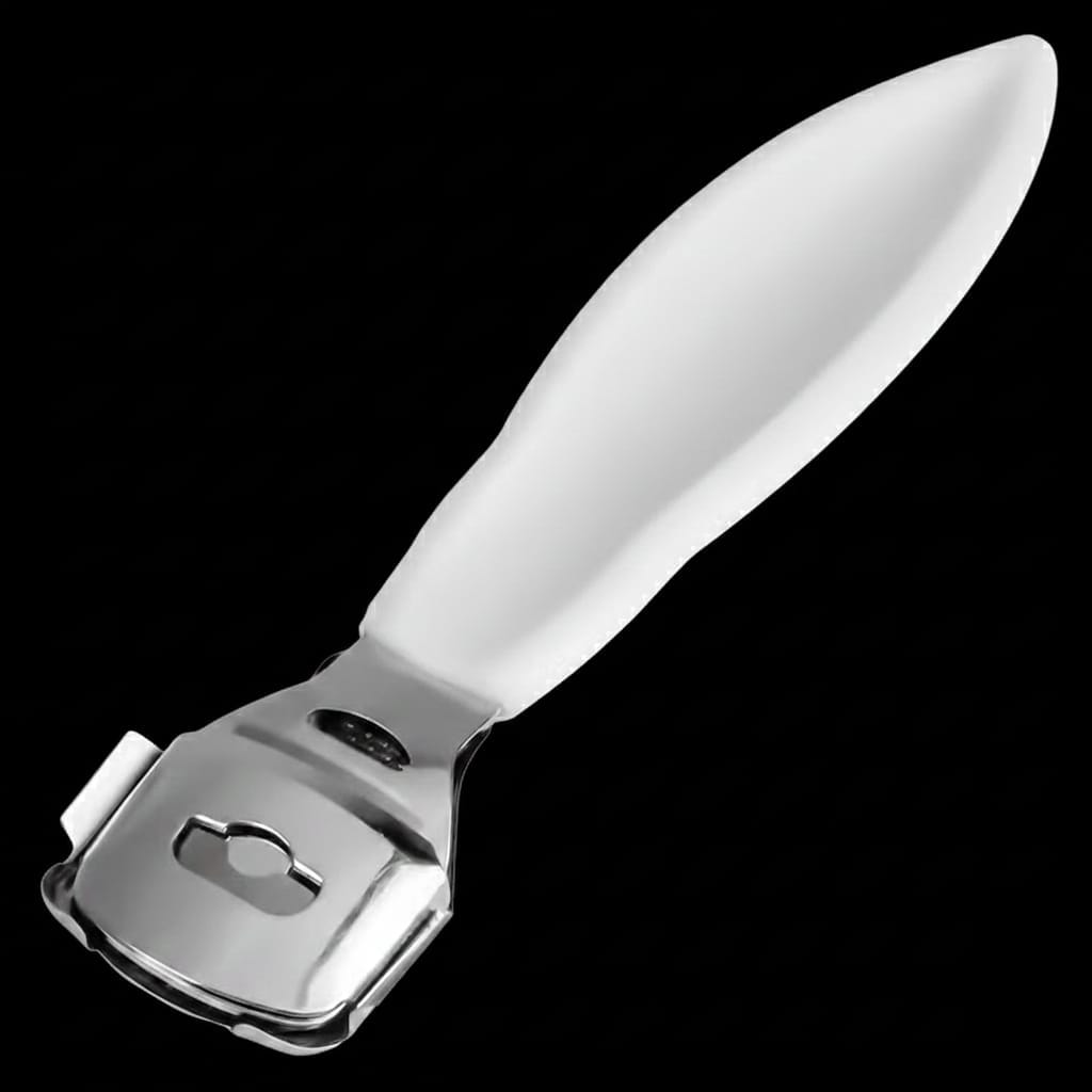 Aparat de Curățat Călcâie Metalic 14 cm cu Lame Rezerve Incluse