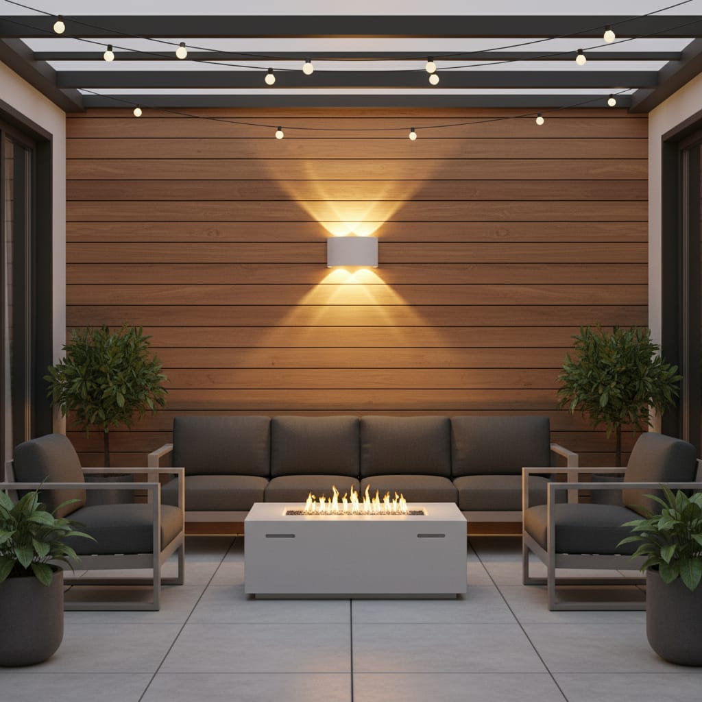 Aplica LED 4W Albă pentru Exterior, Rezistentă la Intemperii, Design Modern
