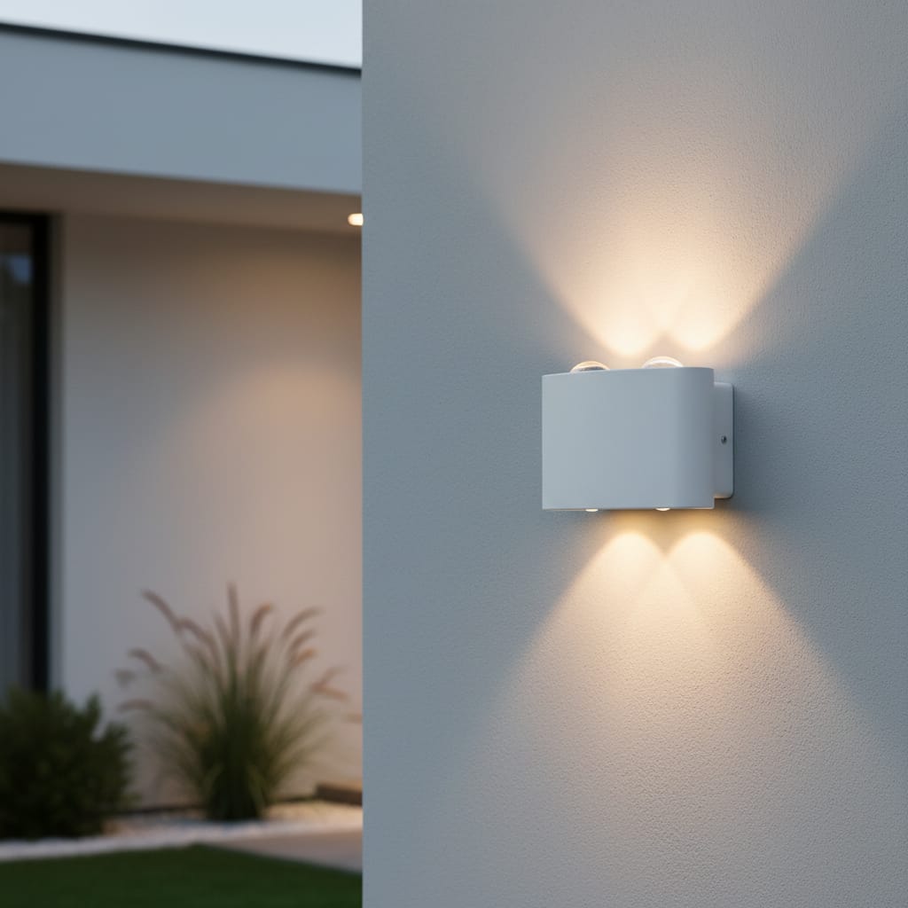 Aplica LED 4W Albă pentru Exterior, Rezistentă la Intemperii, Design Modern