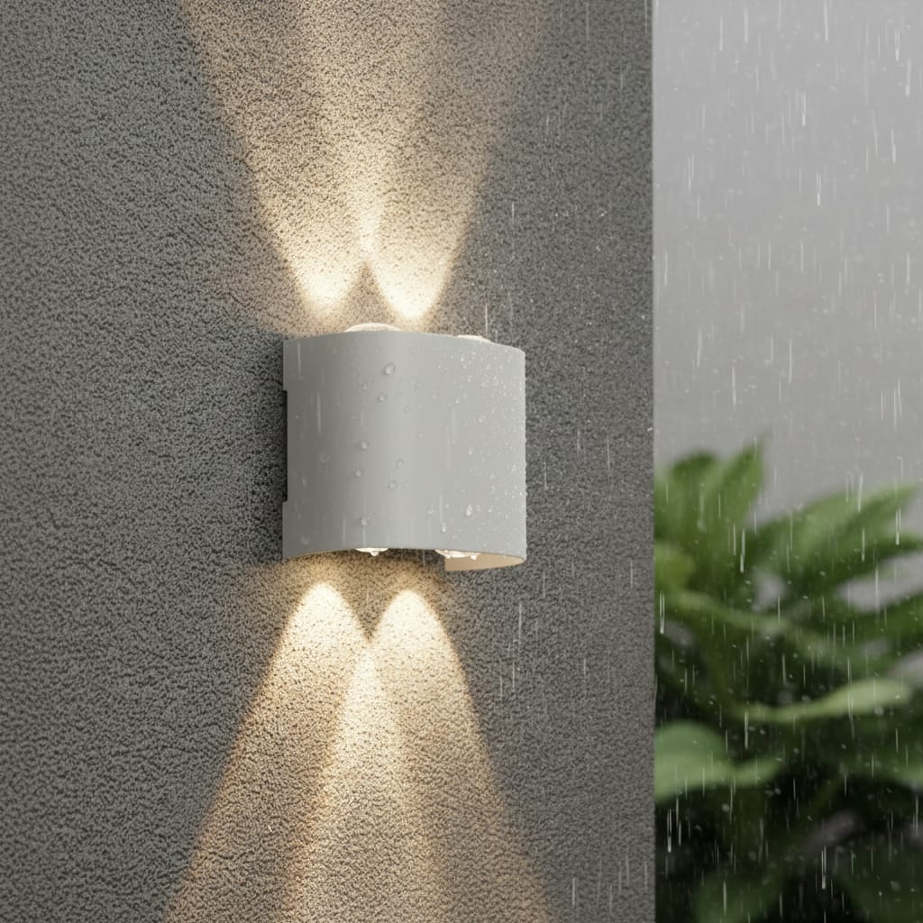 Aplica LED 4W Albă pentru Exterior, Rezistentă la Intemperii, Design Modern