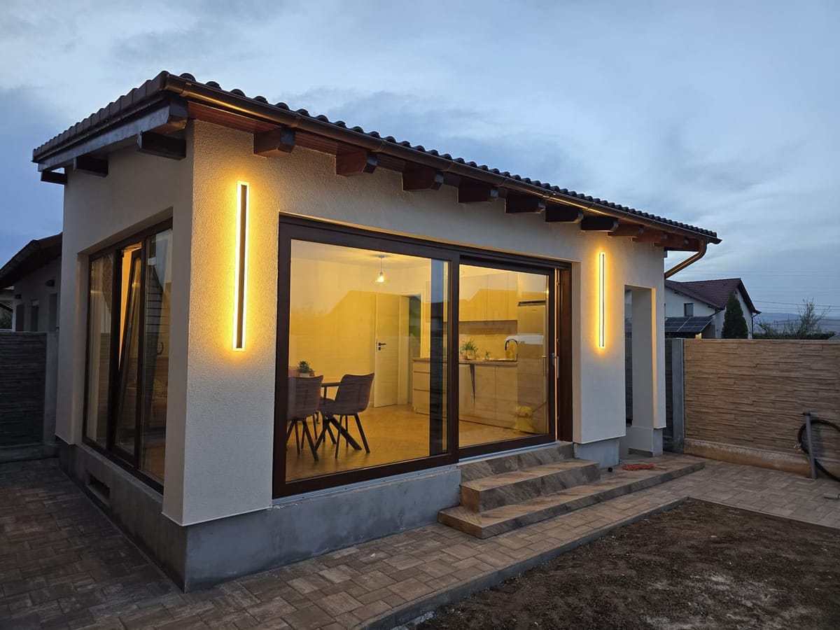 Aplica LED de exterior exterior IP65 60cm, 220V, pentru iluminat perimetral si fatada