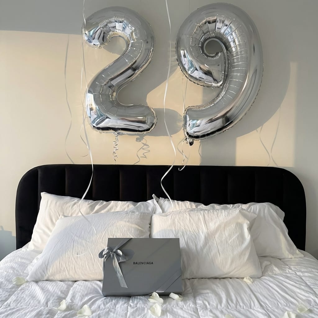 Balon din folie argintie, cifra aniversara 9, 90 cm