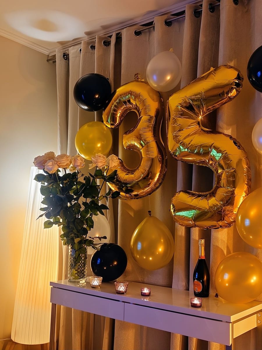 Balon din folie, cifra aniversara 3, 90 cm