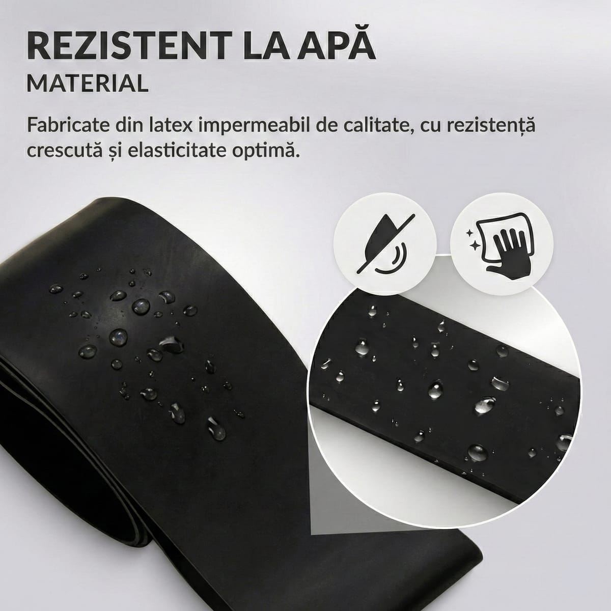 Banda Elastica Fitness Mini Power Band, 1.2 mm, Rezistenta Mare (15-20 kg)