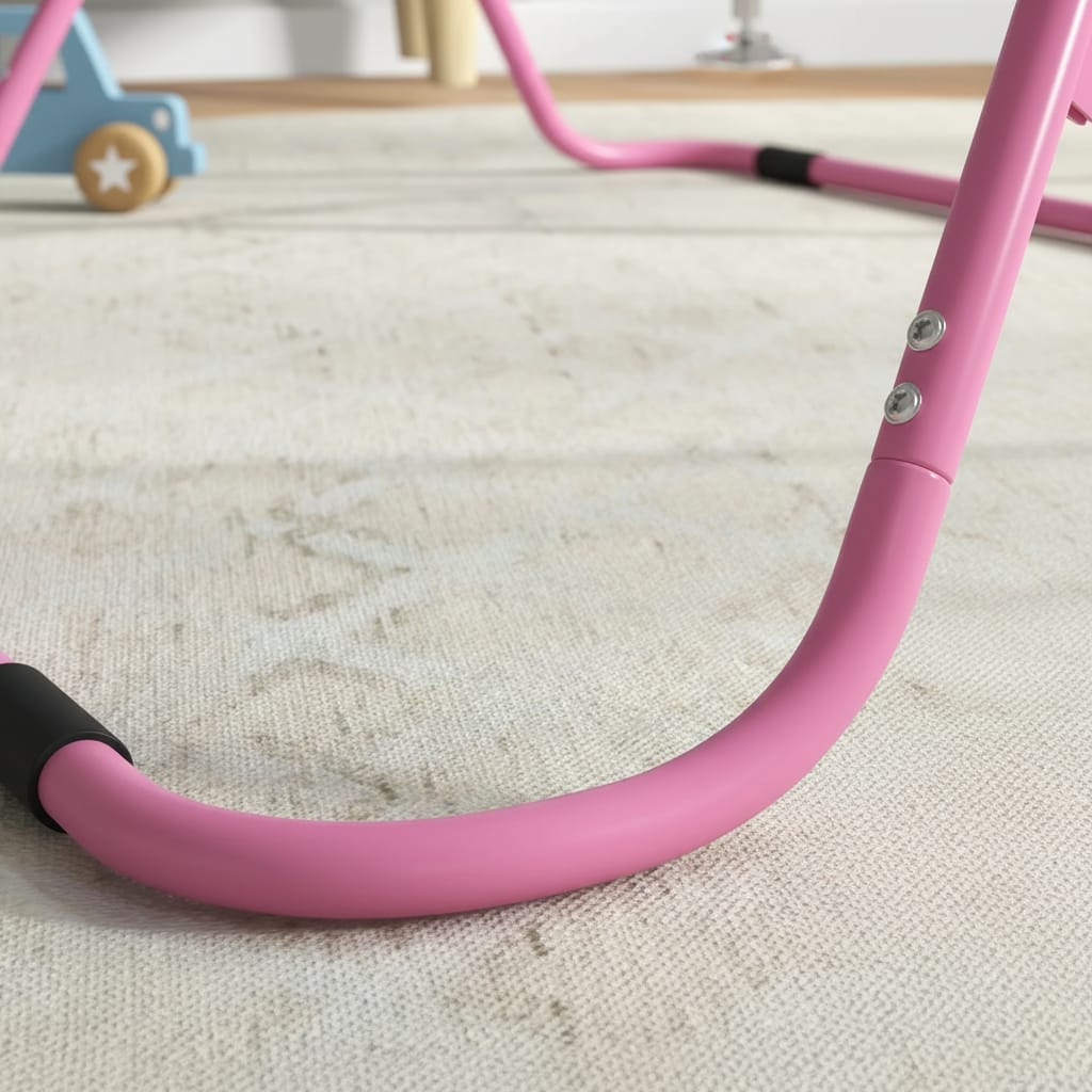 Bara de Tractiuni Pliabila pentru Copii, Inaltime Reglabila, Otel Robust, 148 x 105 x 88 cm