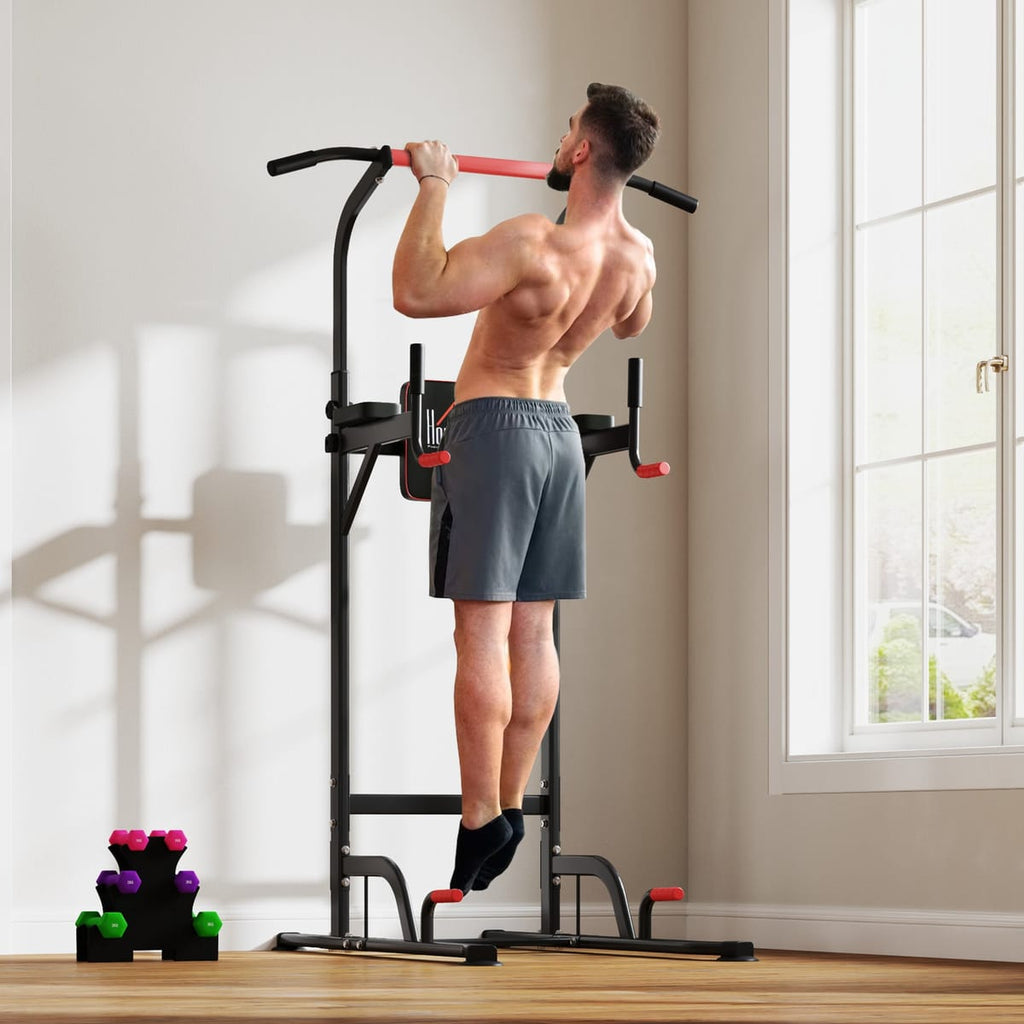 Bara de Tractiuni si Statie Fitness Multifunctionala – Inaltime Reglabila, 120 kg