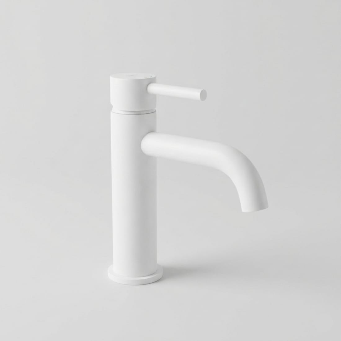 Baterie Lavoar Alb Lucios White Low, Montaj pe Lavoar, Design Modern Compact