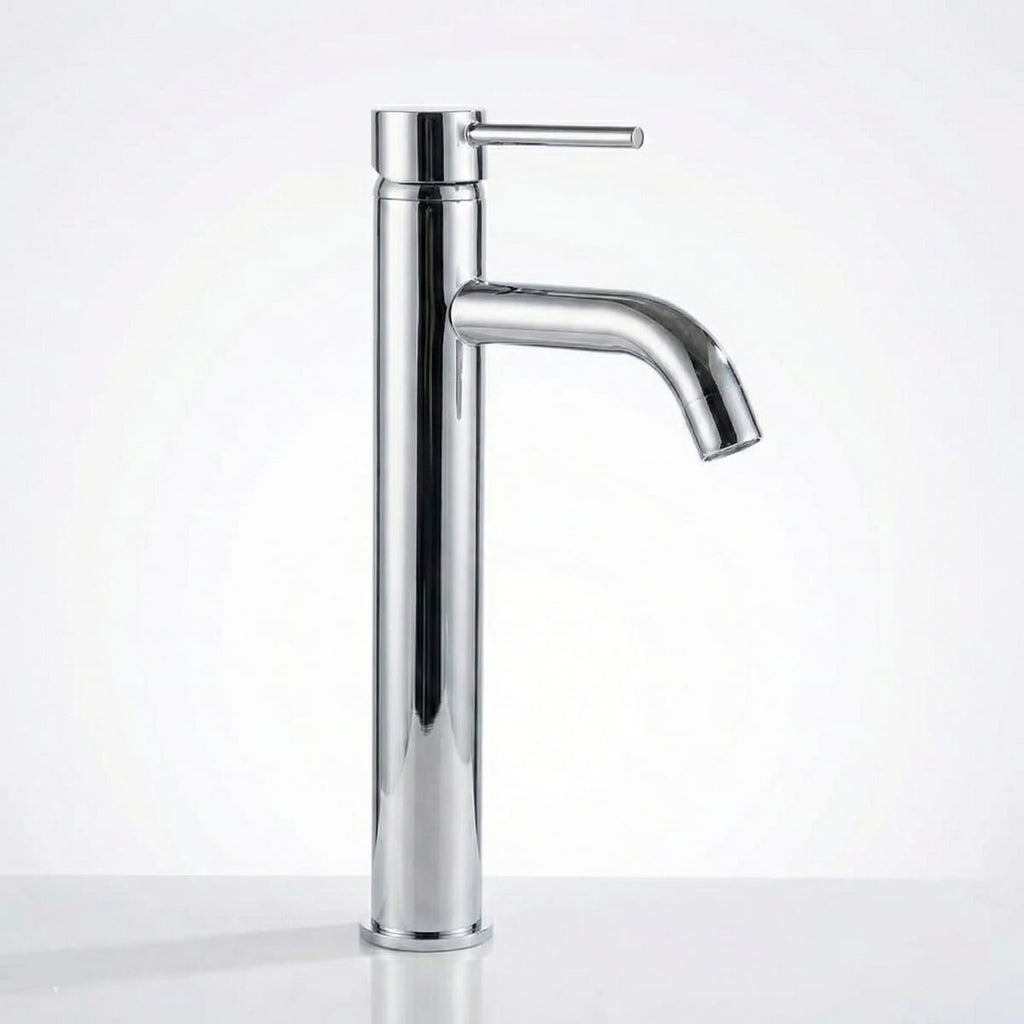 Baterie Lavoar Crom Lungo, Montaj pe Blat sau Lavoar, Design Clasic