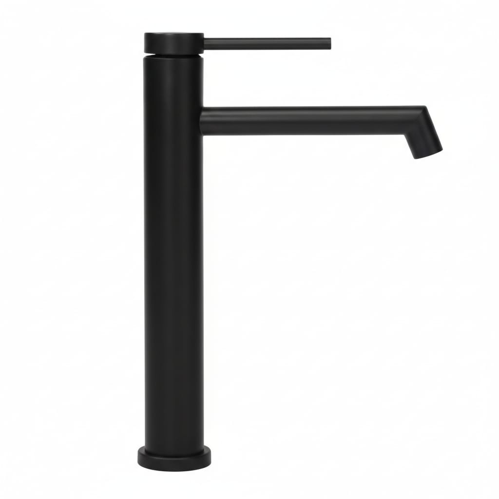 Baterie lavoar inalta pe blat,  BLACK Matt High