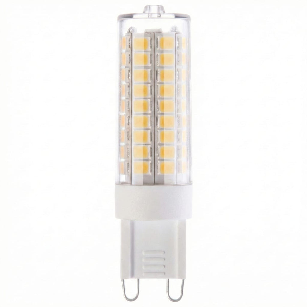 Bec LED G9, 9W, Corp Ceramic, echivalent 60W, ALB rece