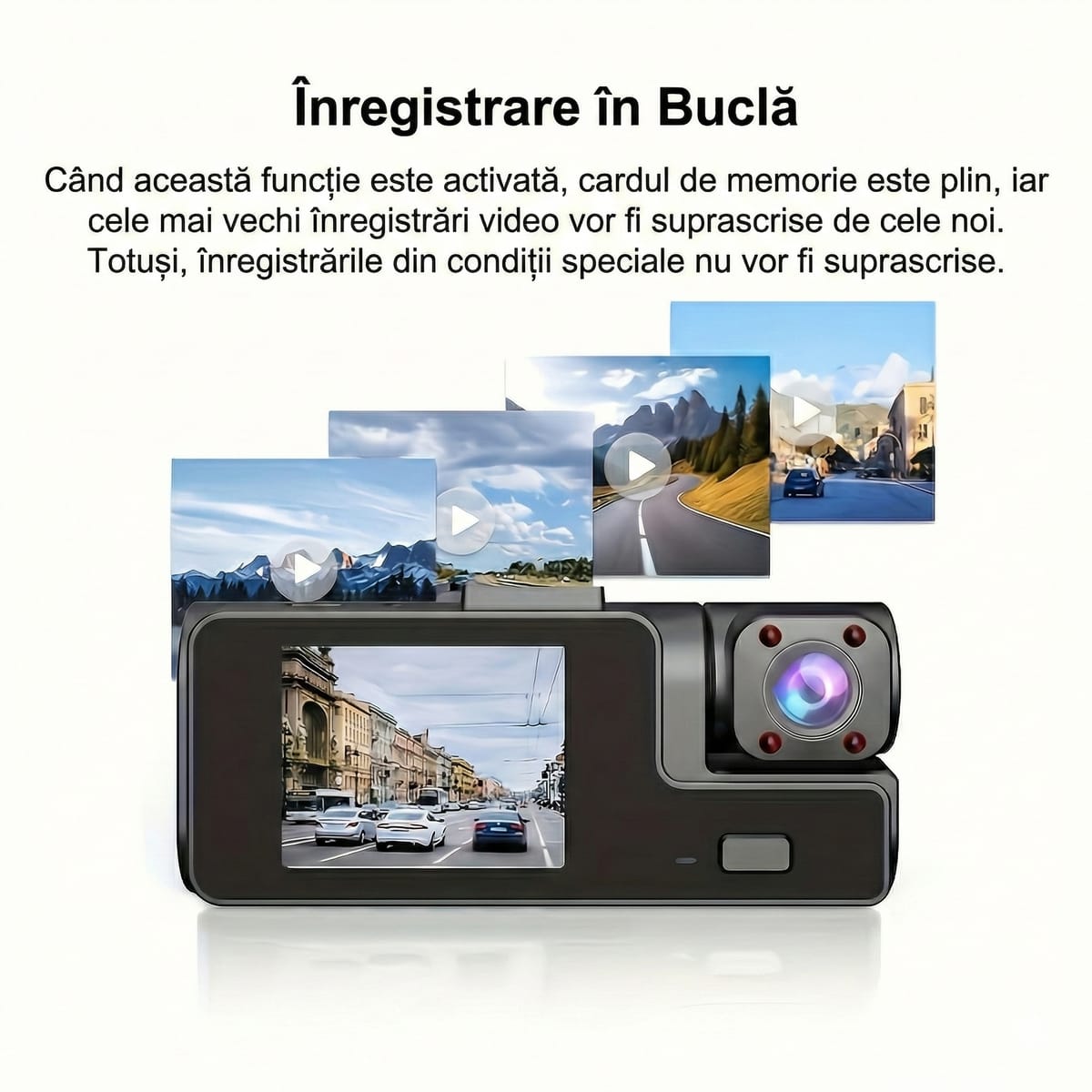 Camera auto DVR fata-spate Full HD 1080p