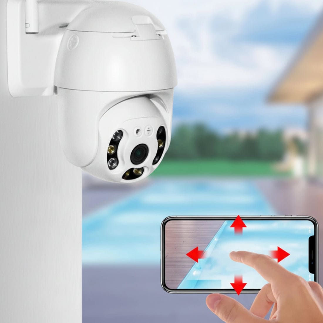 Camera de supraveghere WiFi Full HD, 2MP / 3MP, vedere color noaptea, rotire 360°