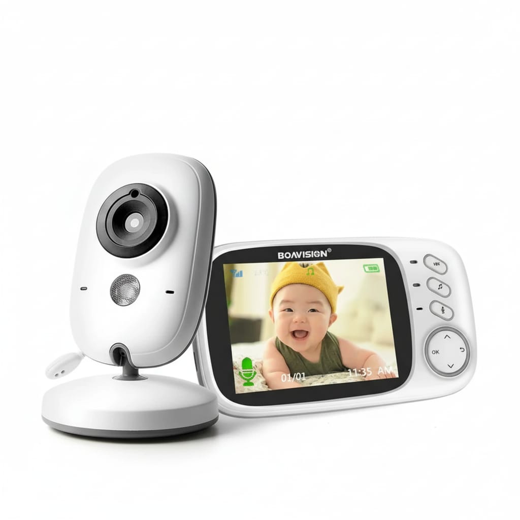 Camera supraveghere bebelusi, baby monitor wireless, senzor temperatura