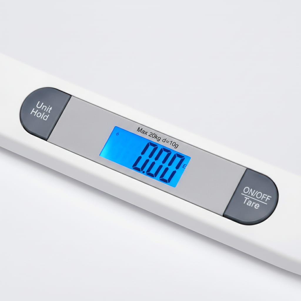 Cantar electronic bebeluși LCD, Eco Friendly, picioare anti-alunecare, max 20 kg