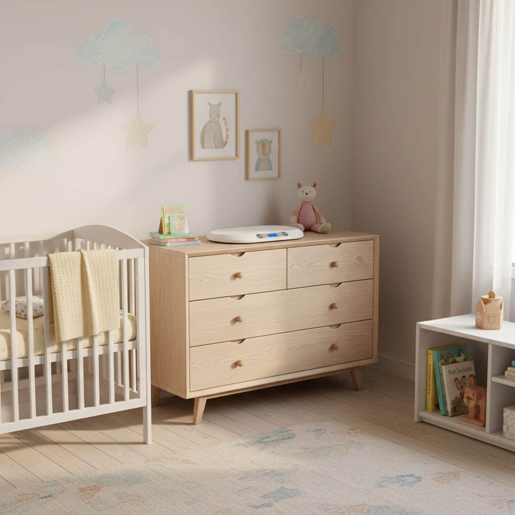 Cantar electronic bebeluși LCD, Eco Friendly, picioare anti-alunecare, max 20 kg