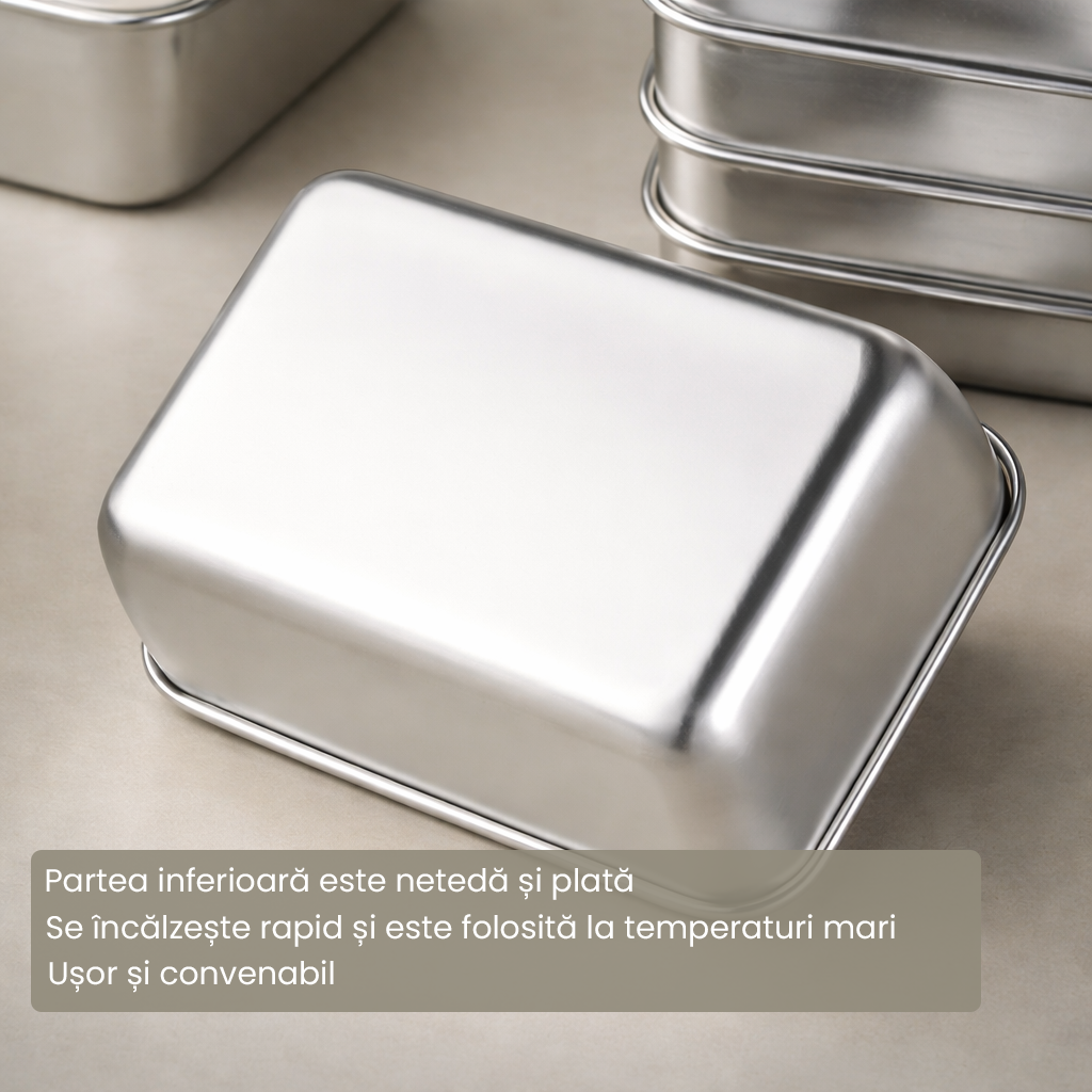 Set 6 Caserole din Inox