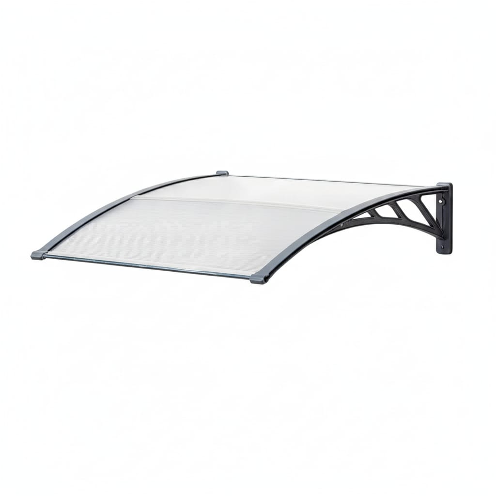 Copertina usa intrare, 150x90 cm, negru, policarbonat
