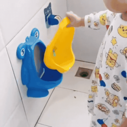 Pisoar de Antrenament pentru Băieței în Formă de Broscuță