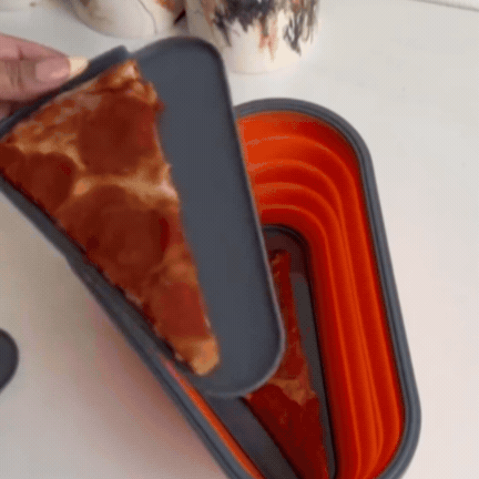 Caserolă Pliabilă pentru Pizza - cu 5 Tăvi Incluse