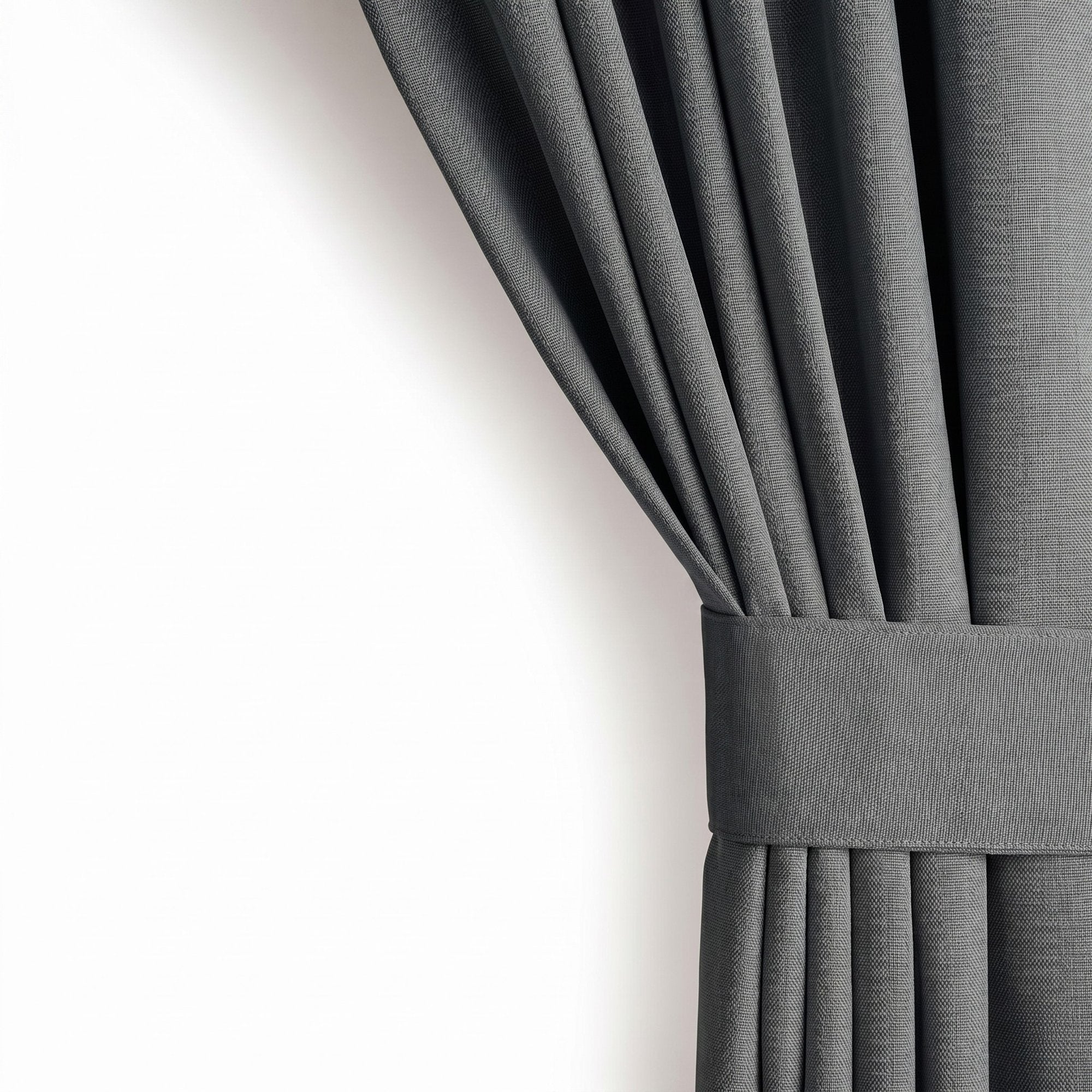 Draperie Blackout cu inele Gri 140x244 cm – Opacitate 90%