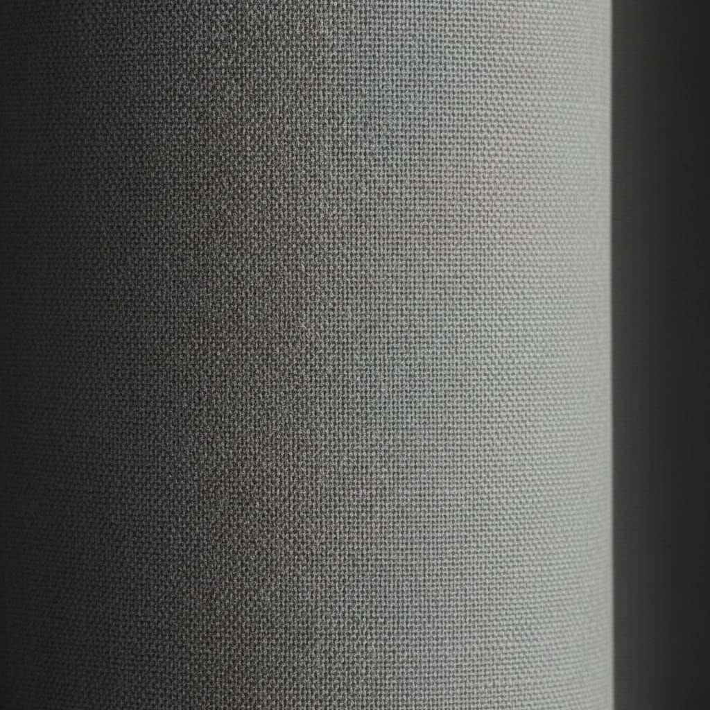 Draperie Blackout cu inele Gri 140x262 cm – Opacitate 90%