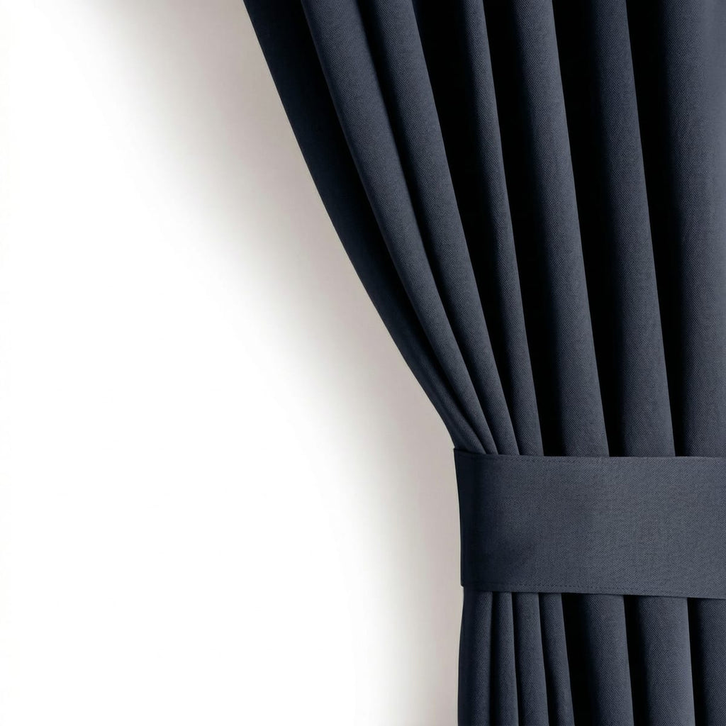 Draperie Blackout cu rejansa Albastru Indigo 140x262 cm – Opacitate 90%