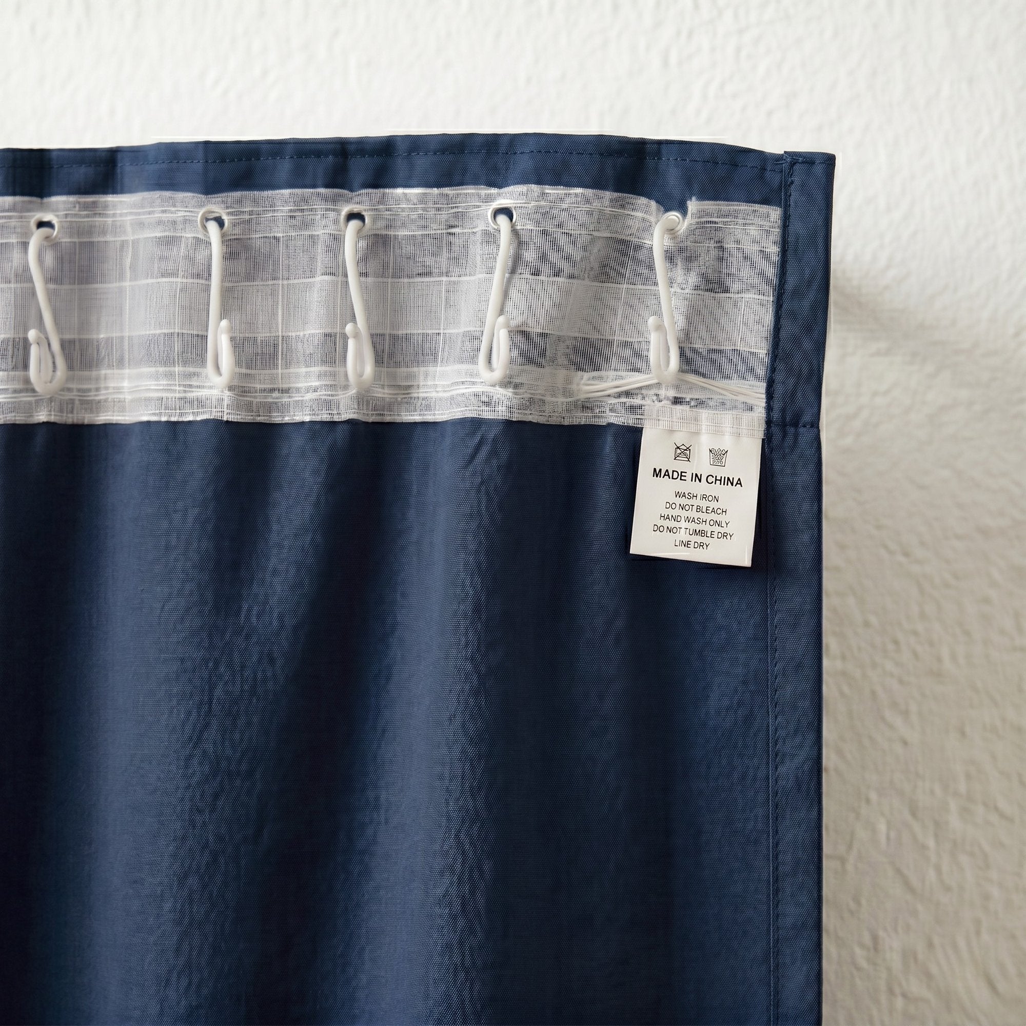 Draperie Blackout cu rejansa Albastru Indigo 140x262 cm – Opacitate 90%