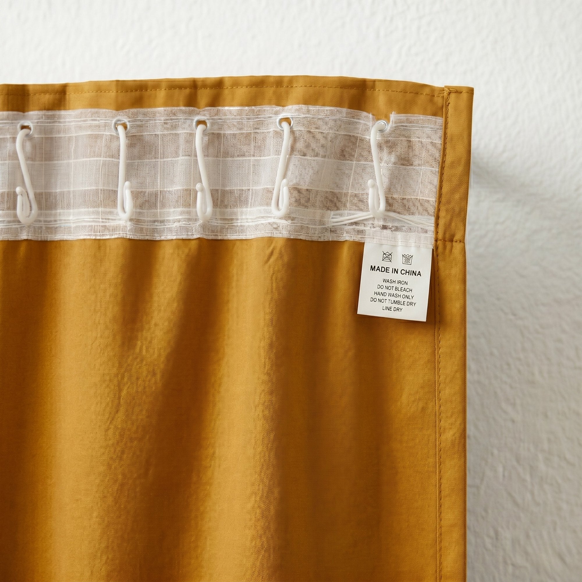 Draperie Blackout cu rejansa Galben Mustar 140x262 cm – Opacitate 90%