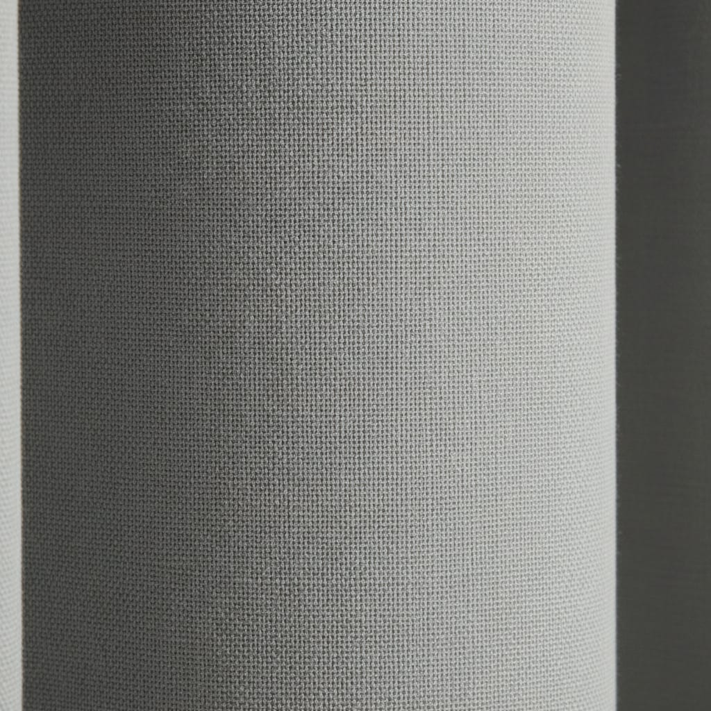 Draperie Blackout cu rejansa Gri 140x244 cm – Opacitate 90%