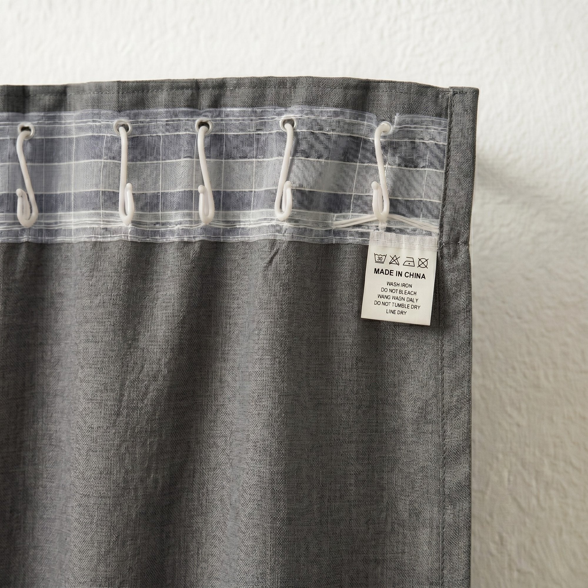 Draperie Blackout cu rejansa Gri 140x244 cm – Opacitate 90%