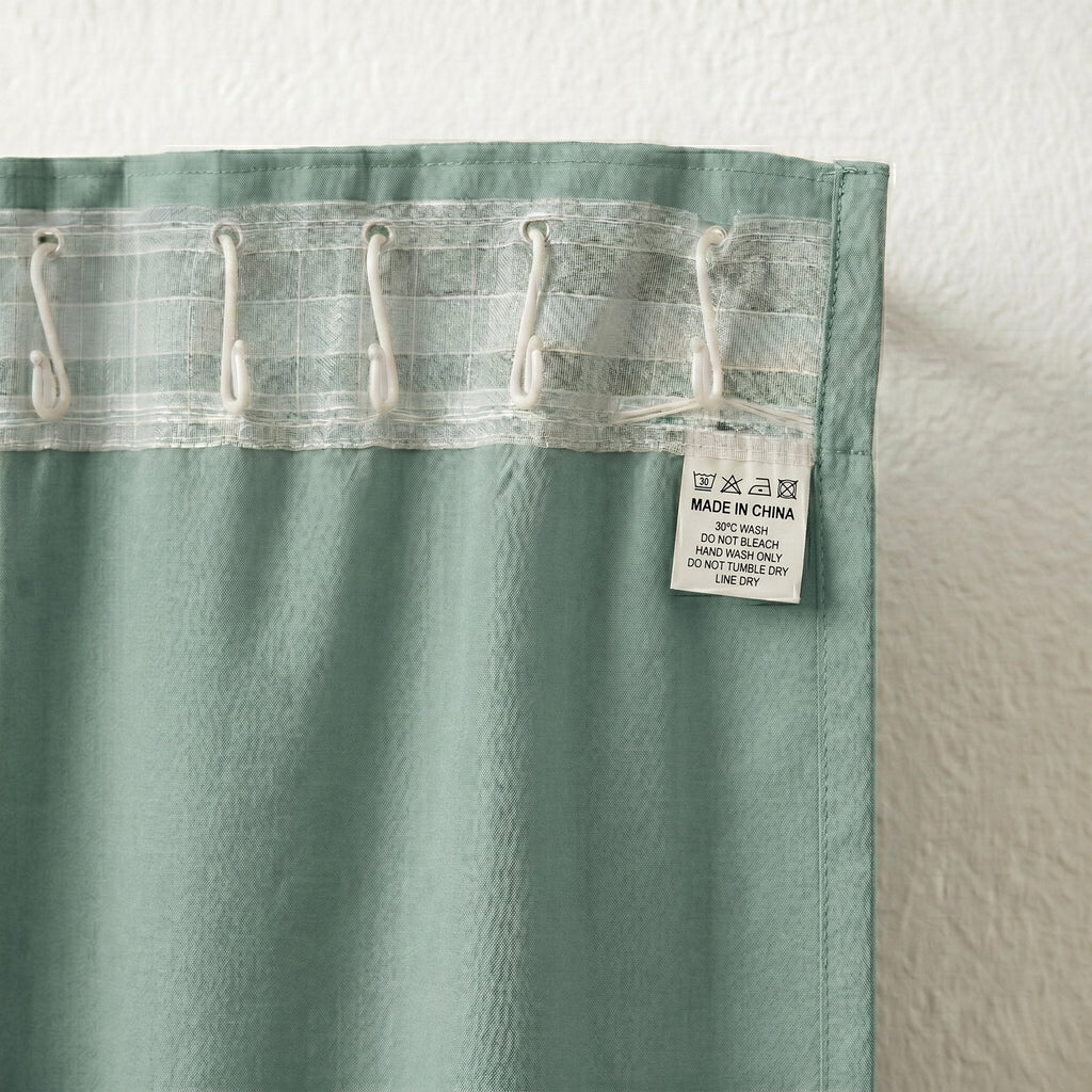 Draperie Blackout cu rejansa Verde Menta 140x262 cm – Opacitate 90%