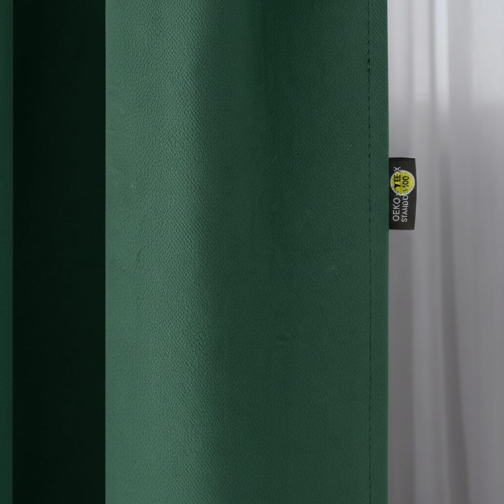 Draperie Blackout cu rejansa Verde Smarald 140x244 cm – Opacitate Ridicata