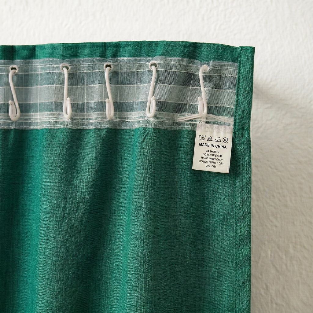 Draperie Blackout cu rejansa Verde Smarald 140x244 cm – Opacitate Ridicata