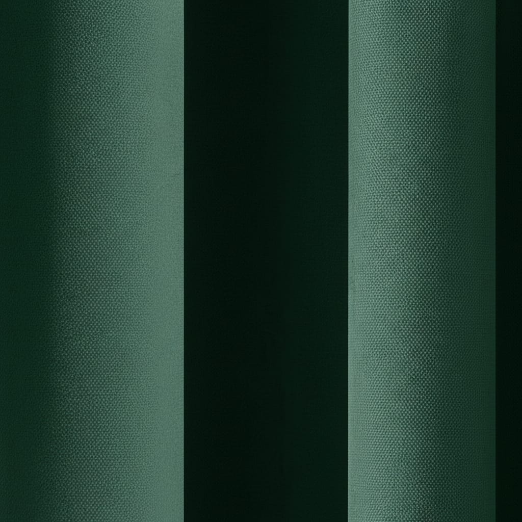 Draperie Blackout cu rejansa Verde Sticla 140x262 cm – Opacitate 90%