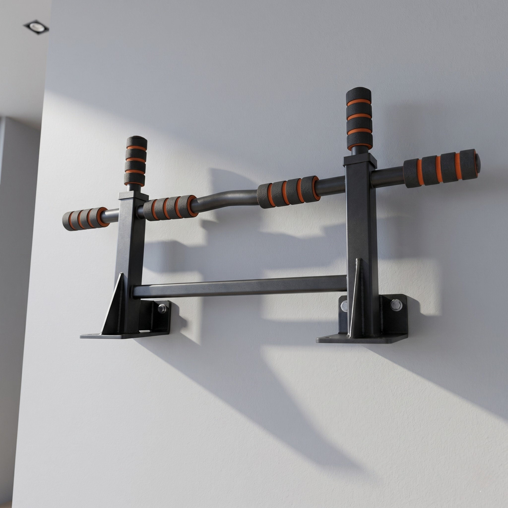 Bara pentru Tractiuni cu Fixare pe Perete, Otel Ranforsat, Capacitate 120 kg, Fitness si Calisthenics