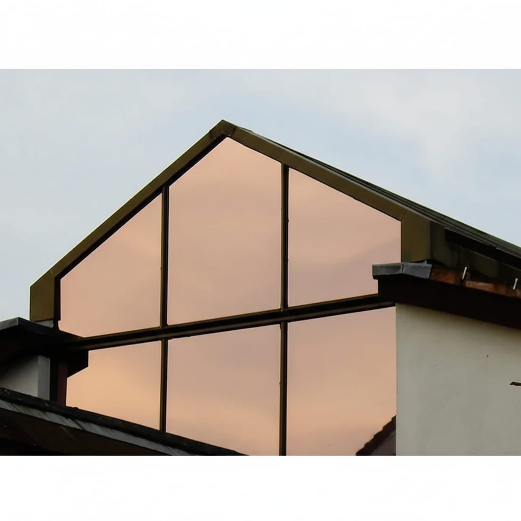 Folie geam anti-UV 99%, efect oglinda zi, 60×300, argintiu