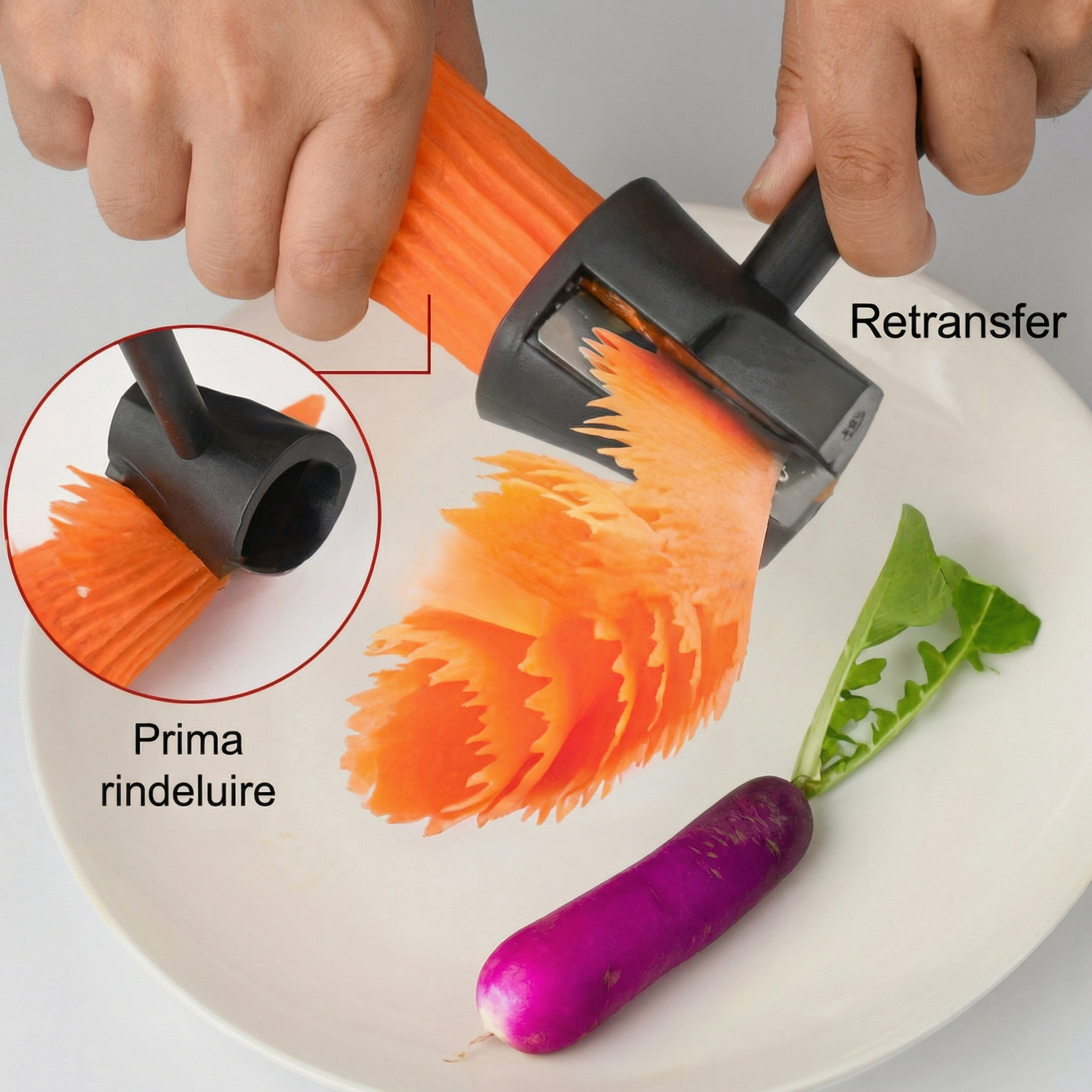 Feliator Spiralat Multifuncțional pentru Decorarea Legumelor