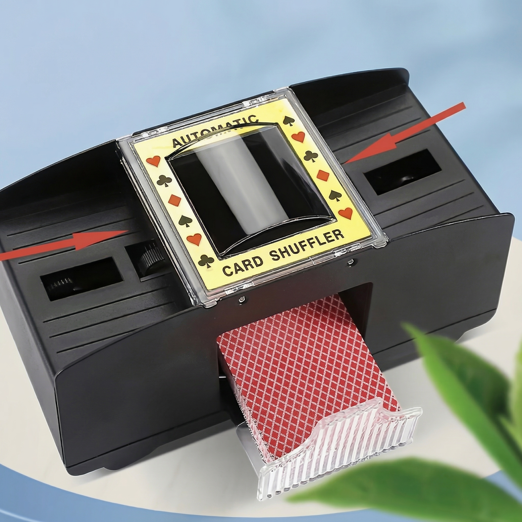 Mașină Automată Electrică de Amestecat Cărți cu Două Sloturi