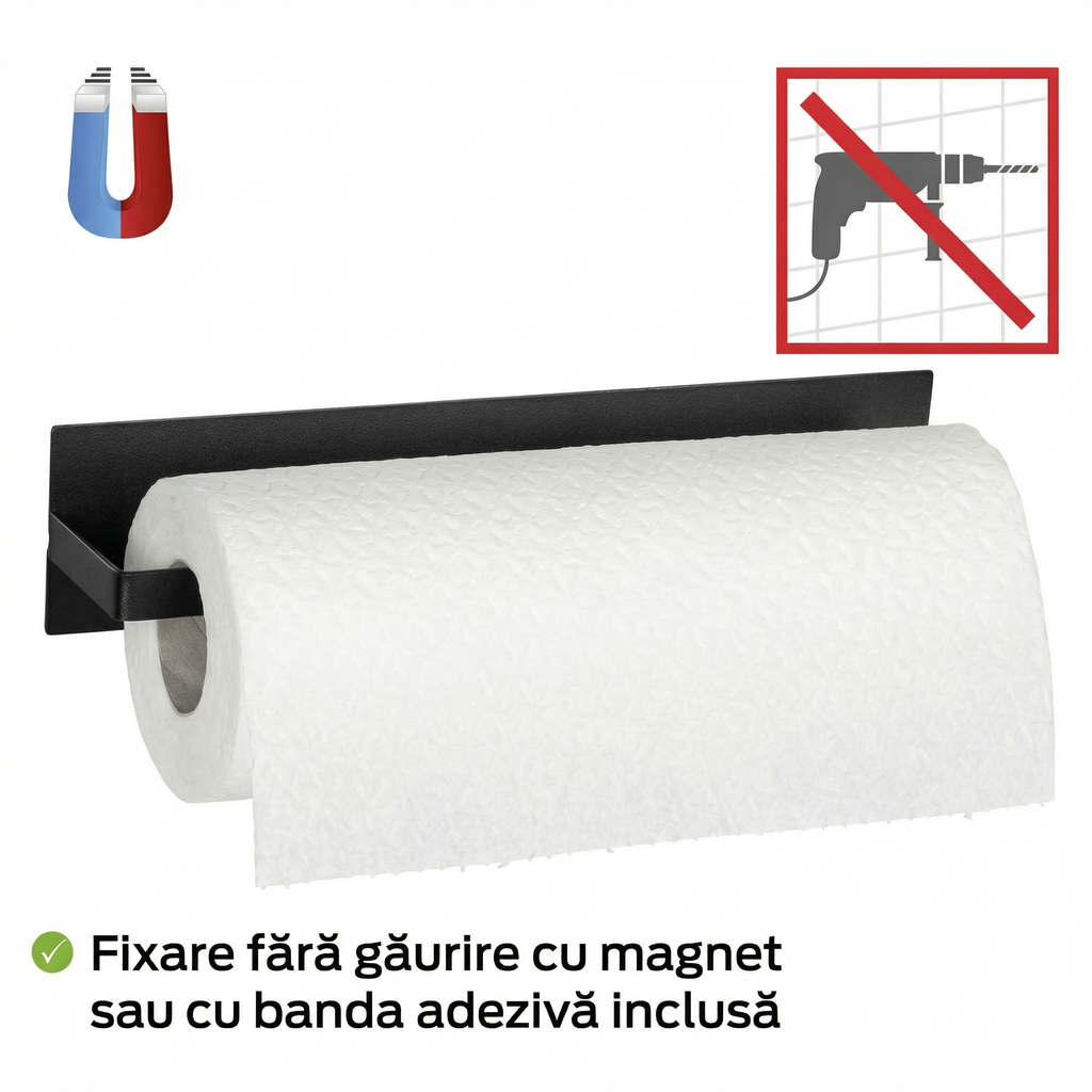 Suport Magnetic pentru Rolă de Hârtie