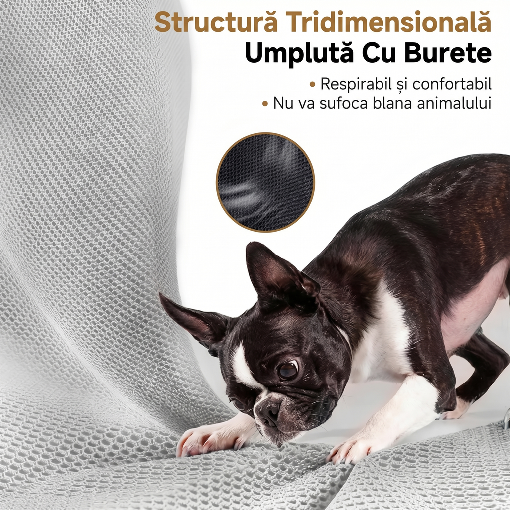 Set cu Ham și Lesă Tip Geantă pentru Căței