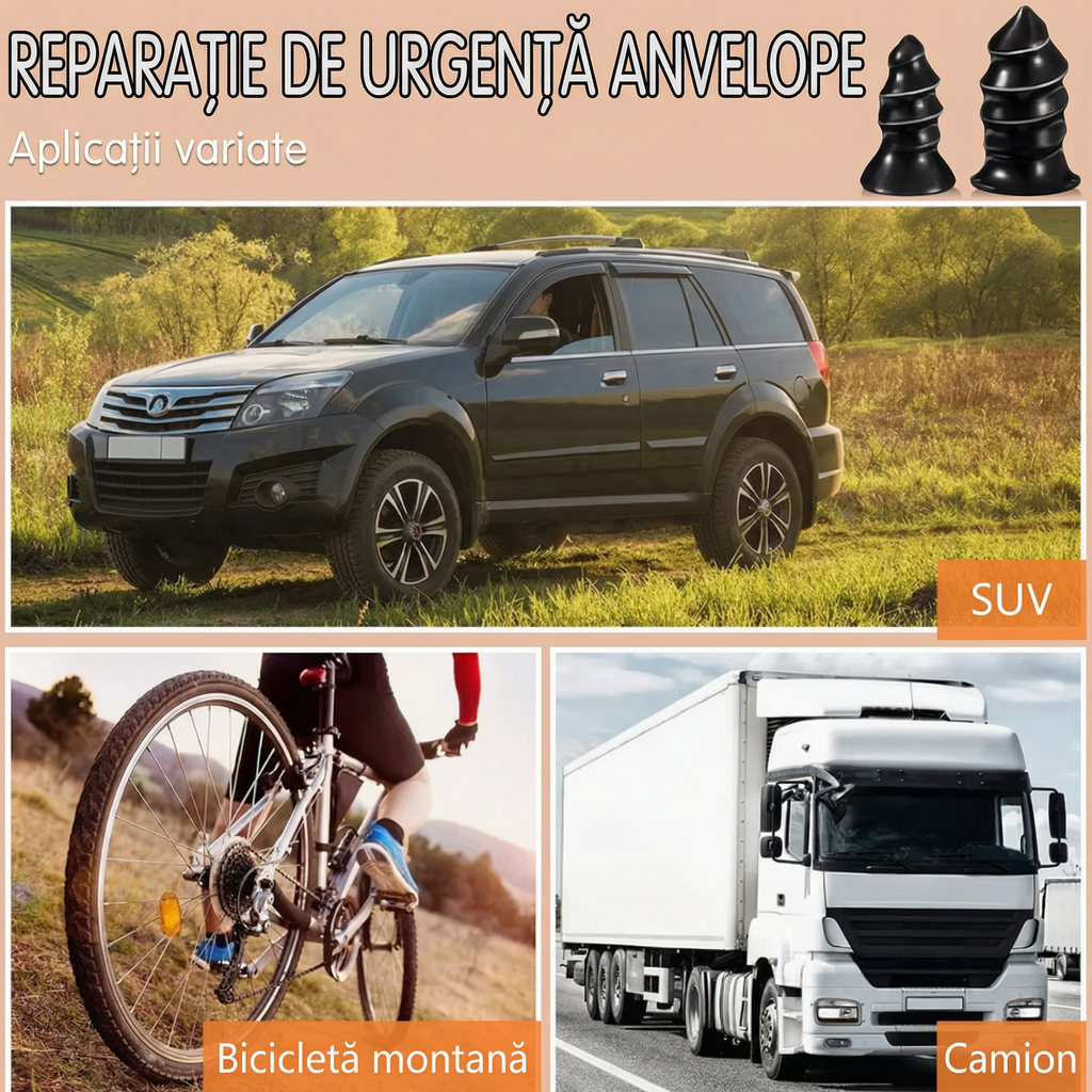 Set Cuie de Reparație pentru Anvelope